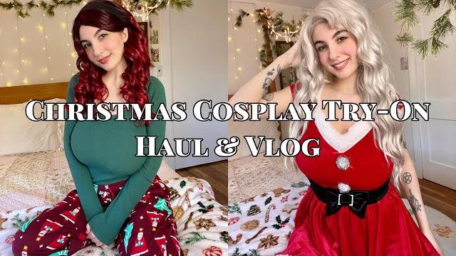 Christmas cosplay try-on haul & vlog Christmas cosplay try-on haul & vlog