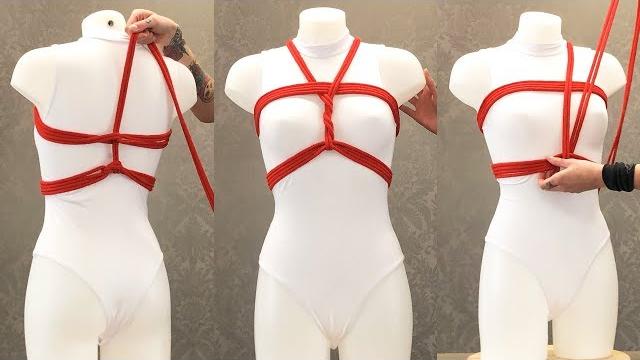 Shinju chest harness shibari bondage ropework restraint tutorial | pulse and cocktails Shinju chest harness shibari bondage ropework restraint tutorial | pulse and cocktails