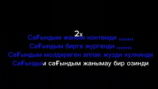 Сагындым жаным -текст (#2024 караоке версия) Сагындым жаным -текст (#2024 караоке версия)