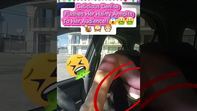 #deliciousdenise unappropriately flashes her armpit hair during her livestream today! #disgusting #deliciousdenise unappropriately flashes her armpit hair during her livestream today! #disgusting