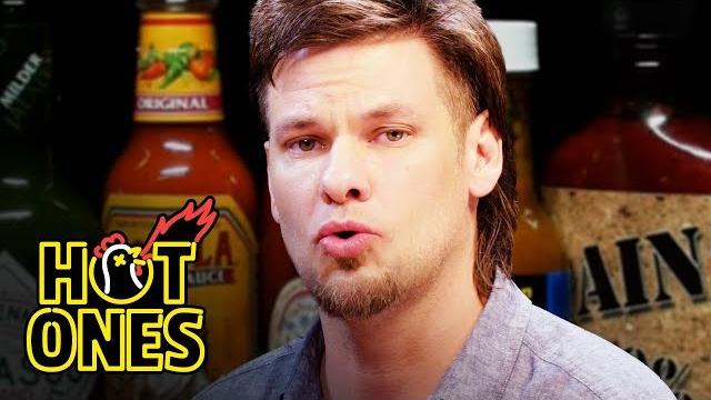 Theo von fights the dark arts while eating spicy wings | hot ones Theo von fights the dark arts while eating spicy wings | hot ones