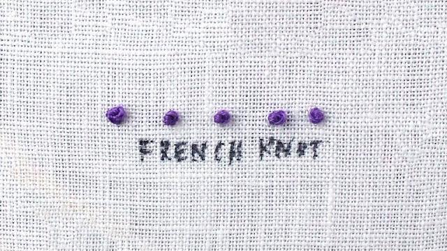 How to do a french knot How to do a french knot