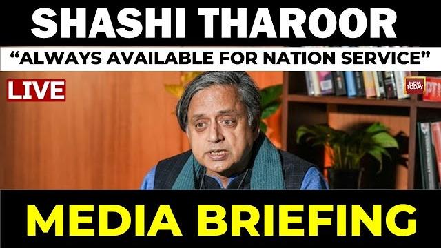 Shashi tharoor live news: congress press conference over all-party delegation | india today live Shashi tharoor live news: congress press conference over all-party delegation | india today live