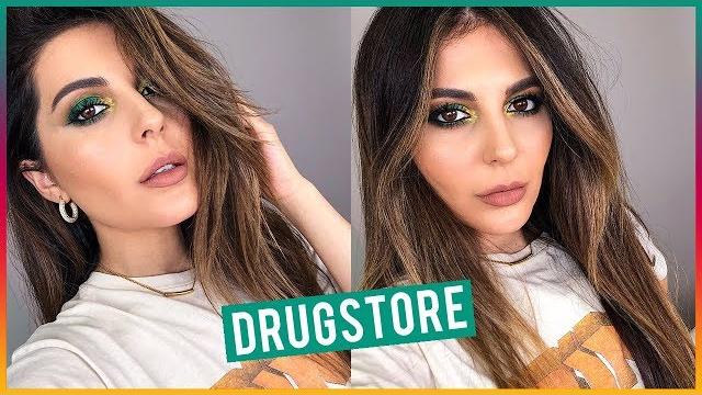 Fall drugstore makeup tutorial | green smokey eye Fall drugstore makeup tutorial | green smokey eye