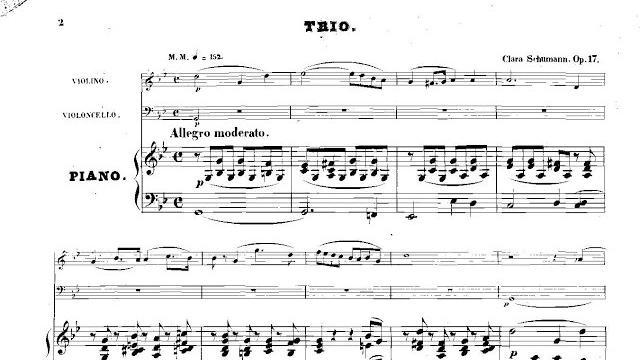 Clara schumann: piano trio op. 17 (1846) Clara schumann: piano trio op. 17 (1846)