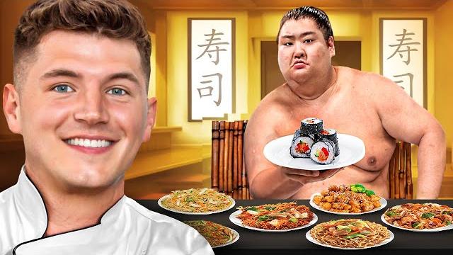 Cooking for the world’s heaviest sumo wrestler (600 lbs) Cooking for the world’s heaviest sumo wrestler (600 lbs)