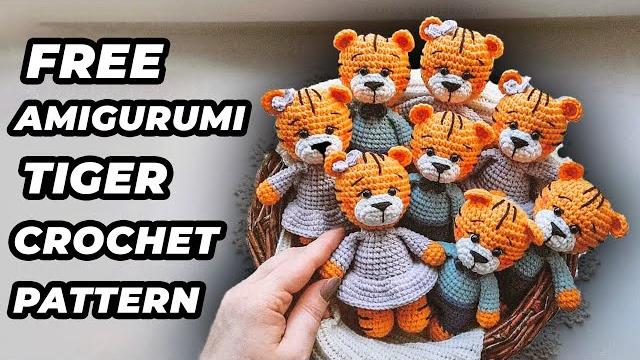 Amigurumi tiger free crochet pattern Amigurumi tiger free crochet pattern
