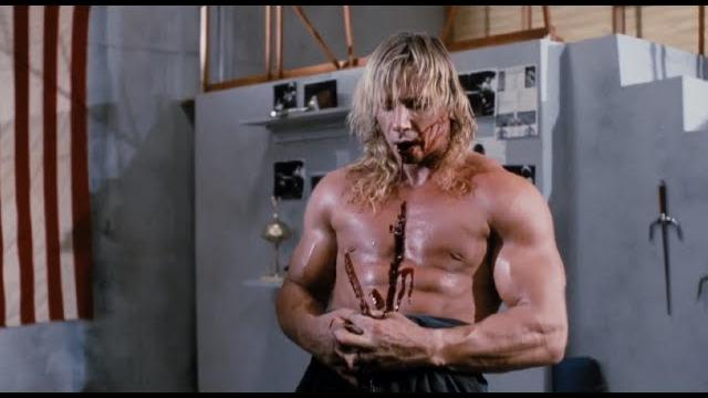 Navel stab from behind Navel stab from behind