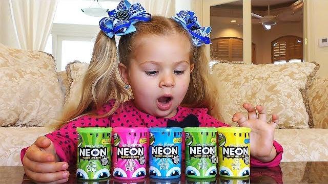 Diana plays with slime for children Diana plays with slime for children