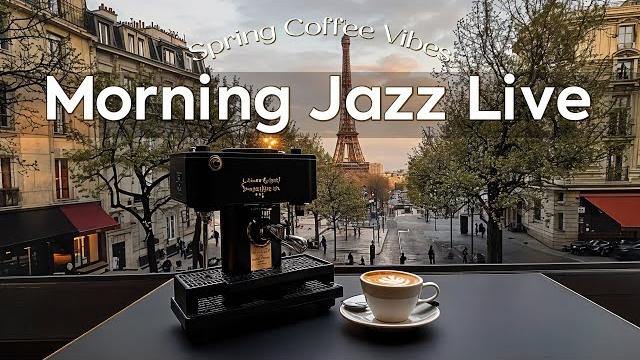 Morning jazz live ~ spring coffee vibes on avenue with elegant jazz for relaxation Morning jazz live ~ spring coffee vibes on avenue with elegant jazz for relaxation