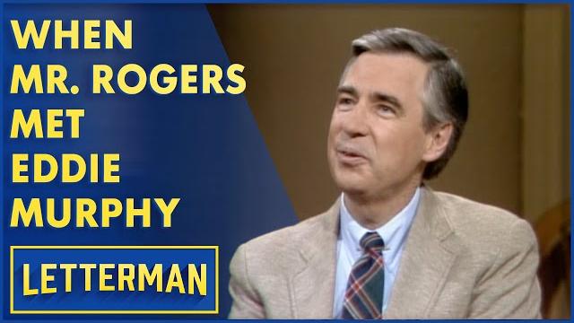Mr. rogers talks about meeting eddie murphy | letterman Mr. rogers talks about meeting eddie murphy | letterman