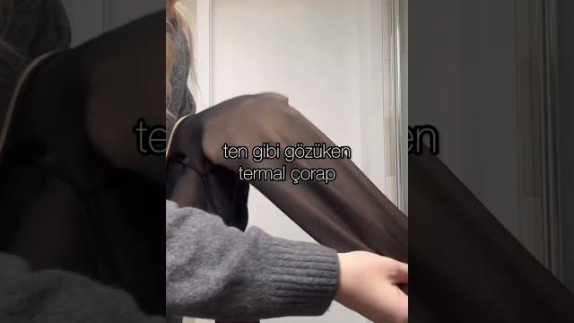 Ten gibi gözüken termal çorap Ten gibi gözüken termal çorap