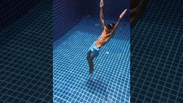 Underwater gymnastics with @mr10minutes Underwater gymnastics with @mr10minutes