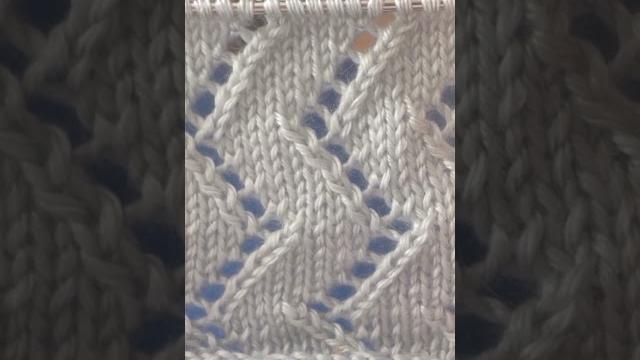 Вяжем ажурный «зиг-заг» Вяжем ажурный «зиг-заг»