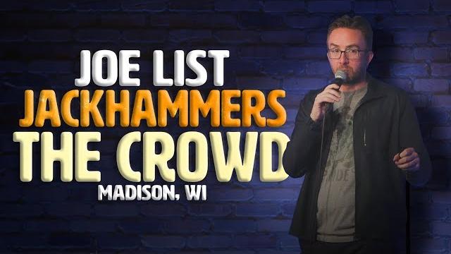 Joe list jackhammers the crowd | madison, wi Joe list jackhammers the crowd | madison, wi