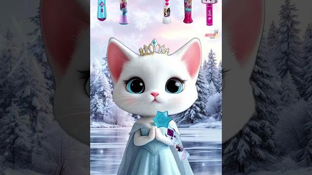 Princess cat karaoke frozen theme #funny #animation Princess cat karaoke frozen theme #funny #animation