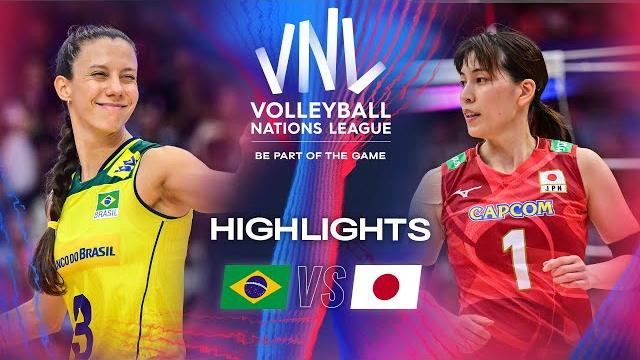 Bra vs. jpn - semi finals | highlights | women's vnl 2024 Bra vs. jpn - semi finals | highlights | women's vnl 2024