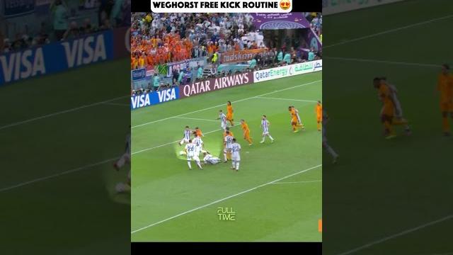 Weghorst free kick tactic Weghorst free kick tactic