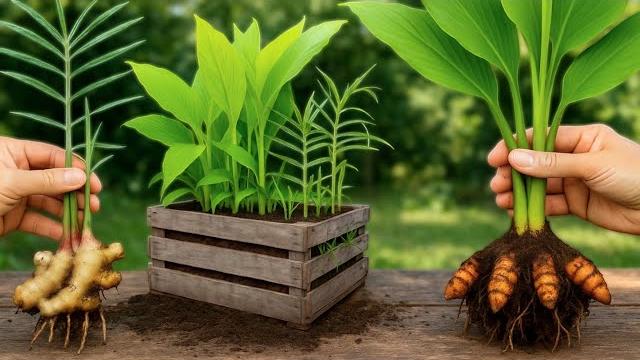 How to grow ginger and turmeric in the same box How to grow ginger and turmeric in the same box