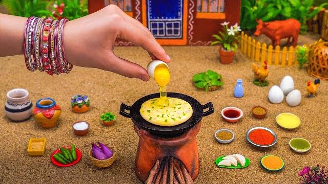 Miniature anda paratha recipe | crispy egg paratha recipe | tiny foodkey | egg stuffed paratha Miniature anda paratha recipe | crispy egg paratha recipe | tiny foodkey | egg stuffed paratha