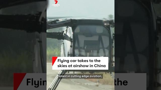 China showcases flying car at zhuhai airshow China showcases flying car at zhuhai airshow