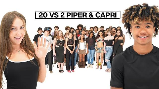 20 women vs 2 comedians: piper rockelle & capri 20 women vs 2 comedians: piper rockelle & capri