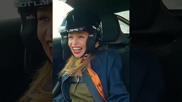 Emilia clarke loved her silverstone hot lap Emilia clarke loved her silverstone hot lap
