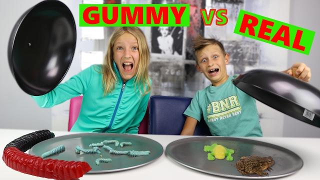 Gummy vs real Gummy vs real