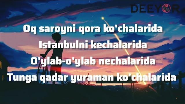 Oq saroyni qora ko'chalarida istanbulni kechalarida (oq saroy) | karaoke @dostonofficial #premyera Oq saroyni qora ko'chalarida istanbulni kechalarida (oq saroy) | karaoke @dostonofficial #premyera