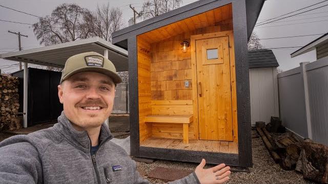 Diy outdoor sauna build Diy outdoor sauna build