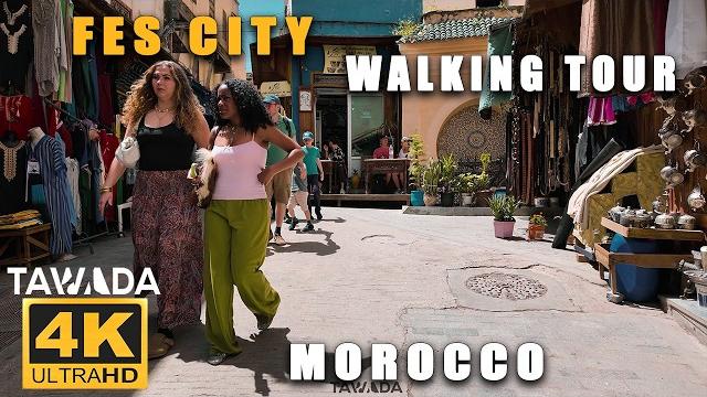 Fes city walking tour - morocco 4k uhd Fes city walking tour - morocco 4k uhd