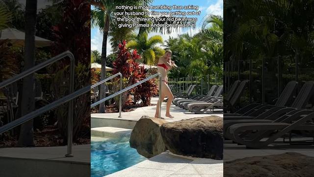 I really thought i was giving pamela anderson #pamelaanderson #baywatch #redbikini #bikini #vacation I really thought i was giving pamela anderson #pamelaanderson #baywatch #redbikini #bikini #vacation