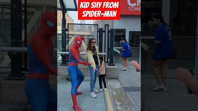 Kid shy from spider-man #shorts #toronto Kid shy from spider-man #shorts #toronto