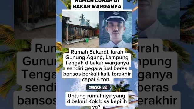 Rumah lurah dibakar warganya sendiri. +62 gak ada obat. #lampung #lampungtengah #dedimulyadi Rumah lurah dibakar warganya sendiri. +62 gak ada obat. #lampung #lampungtengah #dedimulyadi