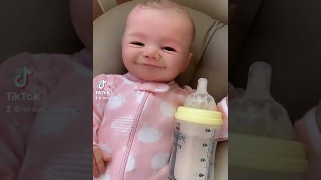 Lifelike baby doll blinks and smiles! Lifelike baby doll blinks and smiles!