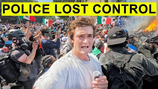 Los angeles has fallen… anti-ice protesters takeover the city Los angeles has fallen… anti-ice protesters takeover the city