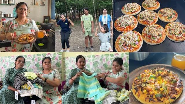 Morning walk बुआ के साथ zudio shopping +breakfast & lunch vermicelli mango milkshake pizza party Morning walk बुआ के साथ zudio shopping +breakfast & lunch vermicelli mango milkshake pizza party