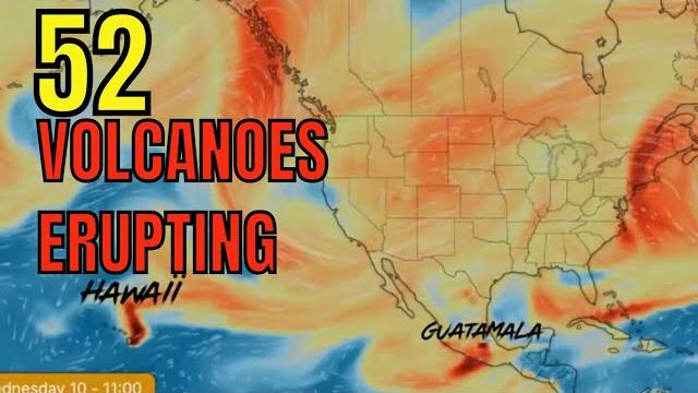 52 volcanoes erupting now / so2 on the rise / awakened taal volcano, veniaminof, iceland volcano 52 volcanoes erupting now / so2 on the rise / awakened taal volcano, veniaminof, iceland volcano
