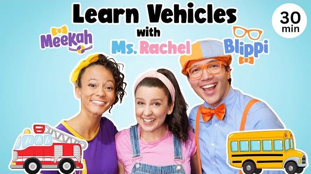 Blippi & ms rachel learn vehicles - wheels on the bus - videos for kids - tractor, car, truck + more Blippi & ms rachel learn vehicles - wheels on the bus - videos for kids - tractor, car, truck + more