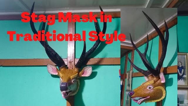 Stag mask in traditional style#monpa#sherdukpen#tawang#bomdila#arunachal pradesh#tradition n culture Stag mask in traditional style#monpa#sherdukpen#tawang#bomdila#arunachal pradesh#tradition n culture