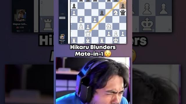 Hikaru blunders mate-in-1 vs. magnus Hikaru blunders mate-in-1 vs. magnus