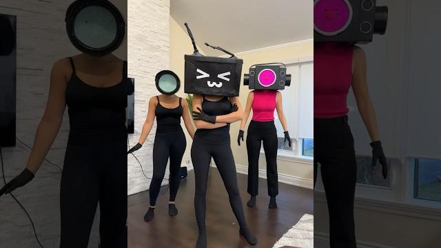 Tv woman x camera woman x speaker woman dancing Tv woman x camera woman x speaker woman dancing