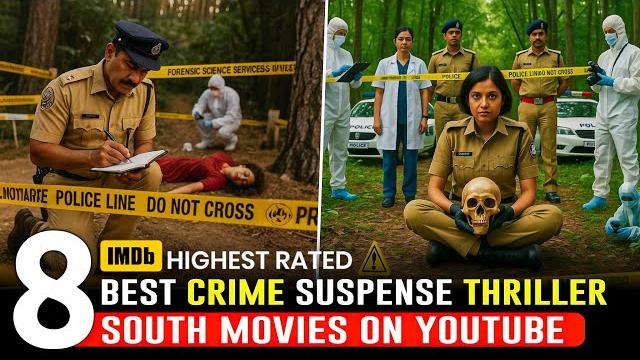 Top 8 south crime suspense thriller movies in hindi on youtube | 2025 best south indian movies Top 8 south crime suspense thriller movies in hindi on youtube | 2025 best south indian movies