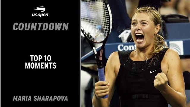 Maria sharapova | top 10 moments | us open Maria sharapova | top 10 moments | us open