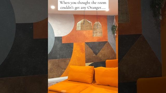 We are going all out with the theme! #boholivingroom #boho #bohemian #livingroomdecor #orangesofa We are going all out with the theme! #boholivingroom #boho #bohemian #livingroomdecor #orangesofa