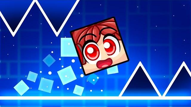 Cash plays geometry dash in roblox Cash plays geometry dash in roblox