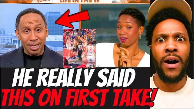 Stephen a smith justifies dirty plays on caitlin clark because she talks trash on espn frist take! Stephen a smith justifies dirty plays on caitlin clark because she talks trash on espn frist take!