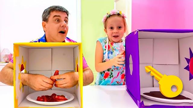 Nastya and dad are locked at home Nastya and dad are locked at home