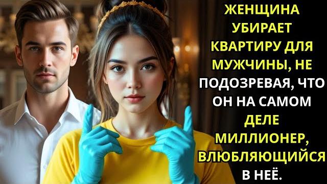 Женщина убирает квартиру мужчины, не зная, что он на самом деле миллионер, влюбляющийся в неё... Женщина убирает квартиру мужчины, не зная, что он на самом деле миллионер, влюбляющийся в неё...
