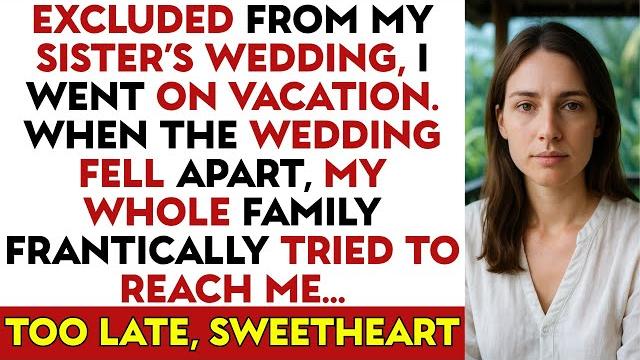 Excluded from my sister’s wedding, i went on vacation. when the wedding fell apart.... Excluded from my sister’s wedding, i went on vacation. when the wedding fell apart....
